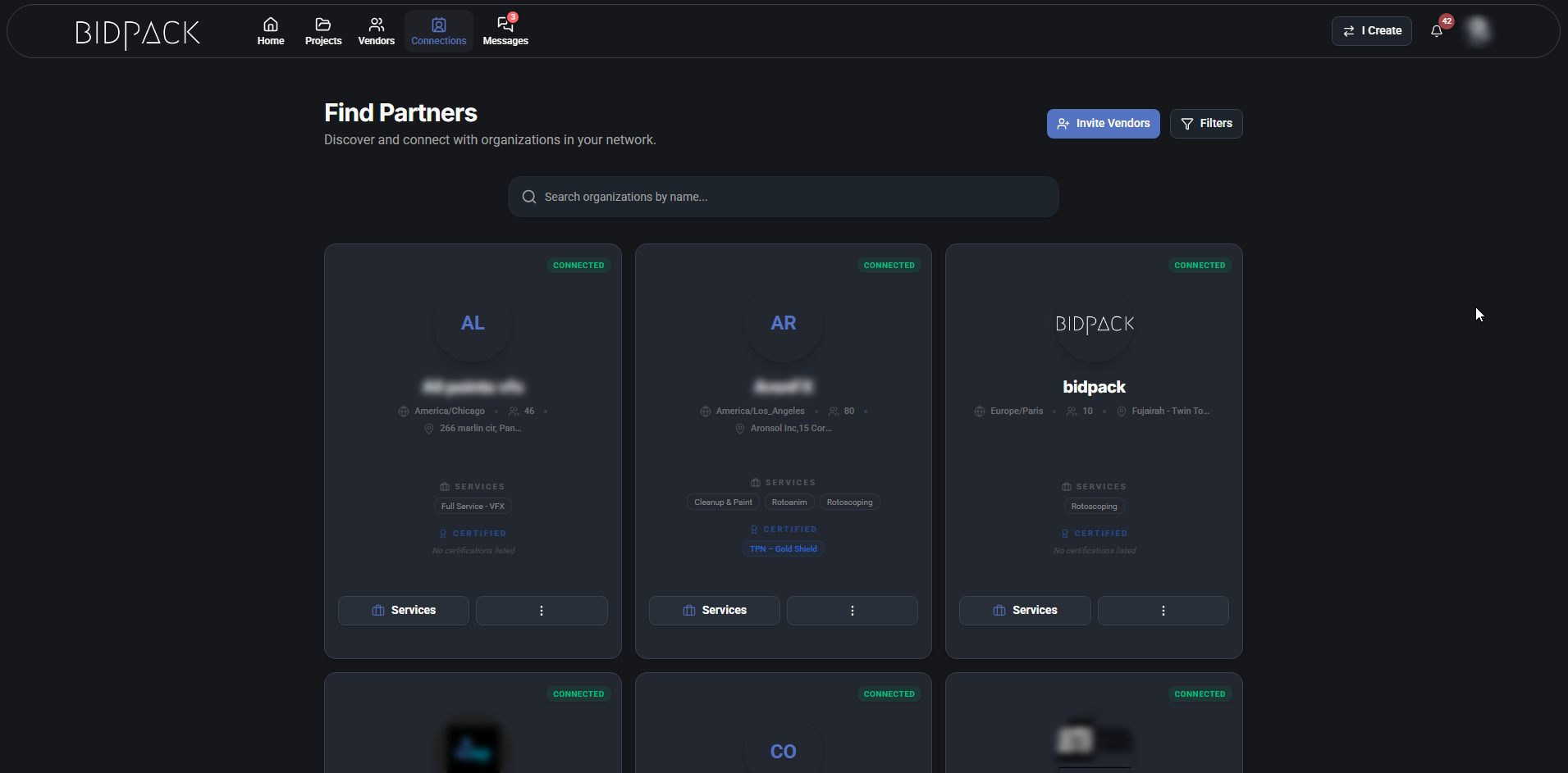 Discover Studios & Vendors